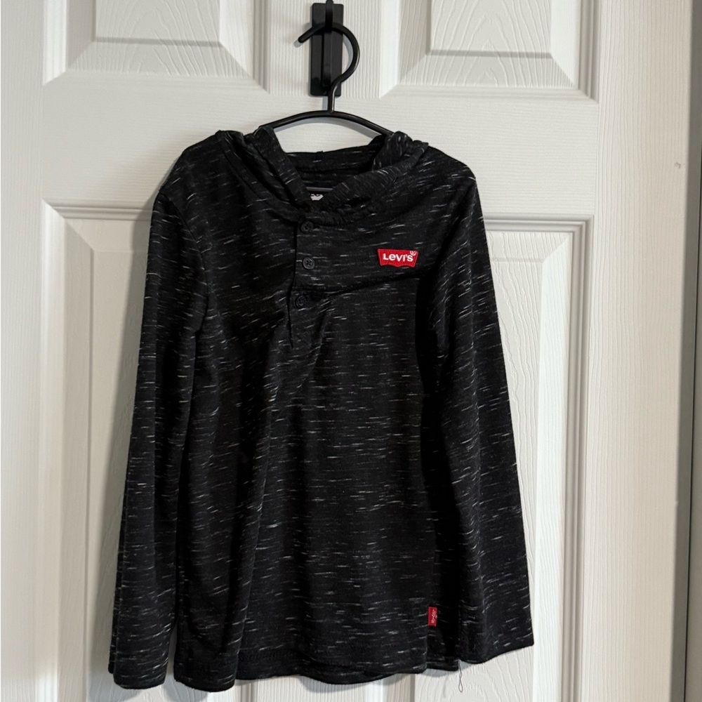 Levi's Black and White Kids Long Sleeve Shirt